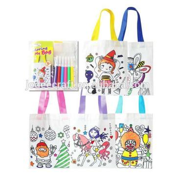 Paint creative canvas tote bag