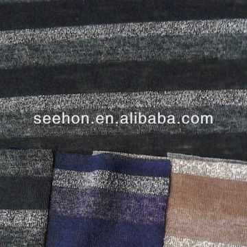 stripe knit fabric for sweater