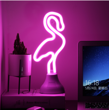 USB Powered Bluetooth Speaker Neon Sign Light