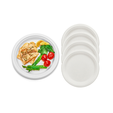 sugar bagasse round party plate bagasse disposable plates