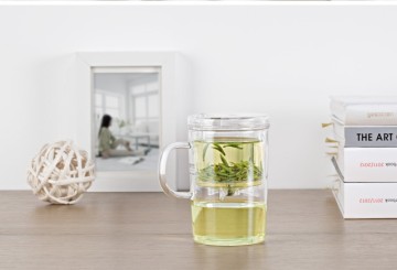 Samadoyo Clear Glass Tea Infuser Mug Tea Cups for Sale