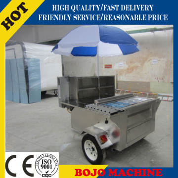 New Style mobile fish pellet hot dog cart candy floss hot dog cart chestnut hot dog cart