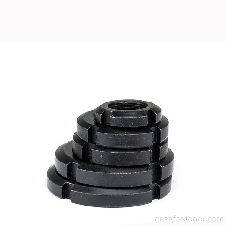 DIN981 Carbon Steel Black Oxide Locknut