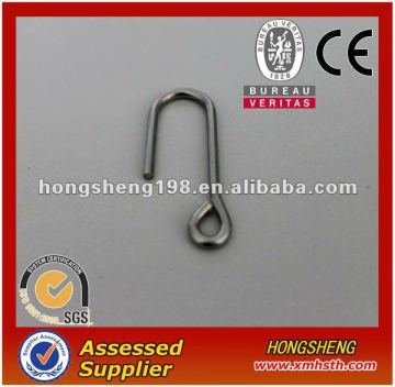 Hanger spring metal hook