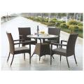 Hotel Patio Set Bhiasi Hiasan Pusingan Wicker PE PE