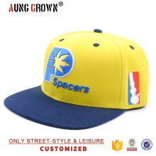 top quality custom design yellow snapback hat
