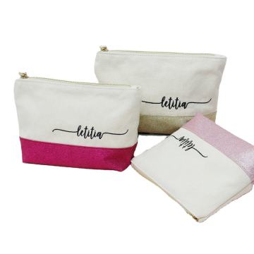 Convenient And Practical Canvas Cosmetic Bag