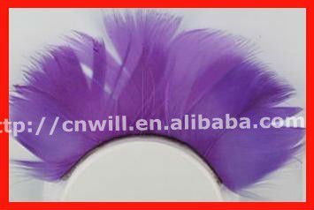 Pretty Purple Feather Eyelashes Fancy Feather Eyelashes Wholesale For 2013