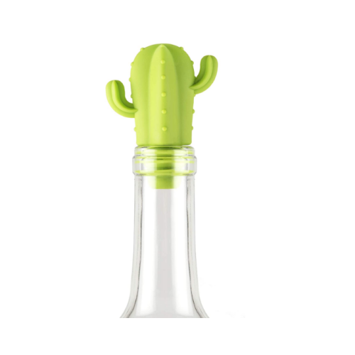 Unbreakable Custom Cactus Shaped Silicone Bottle Stopper