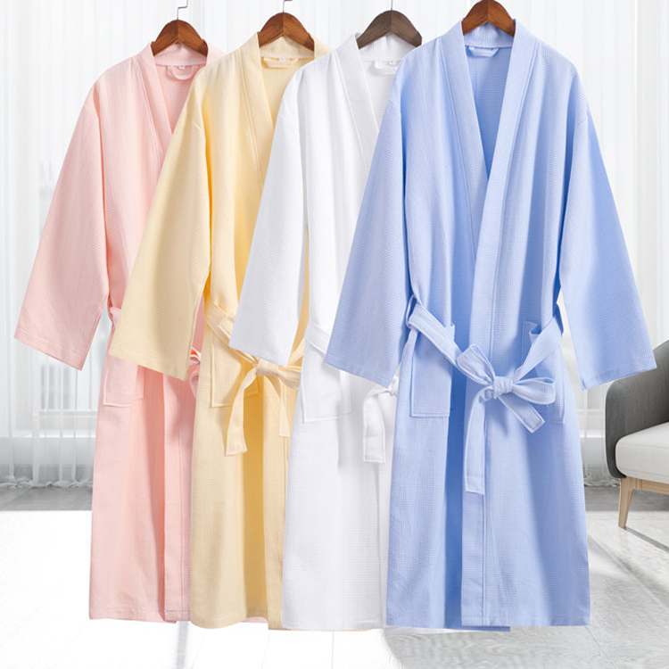 men waffle bathrobe