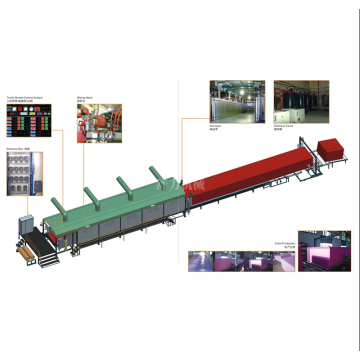 Computer-controlled continuous foaming equipment for sponge