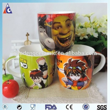 250ml color printing anime character ceramic cup