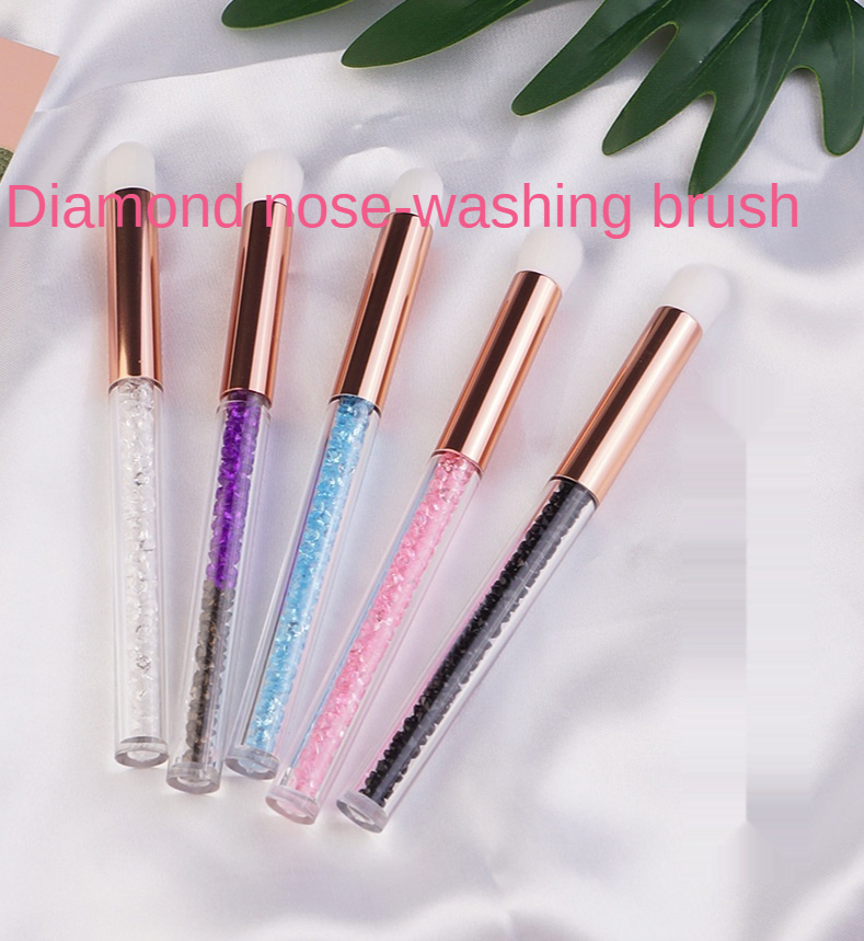 Acrylic Crystal Cleaning  Brush Eyelash Extension Cleanser Brush Eyelash Cleaner Cleaning The Nostril Makeup Brush