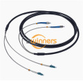 2F LC-FC SM SX Armored TPU Armoured Fiber Jumper Cable