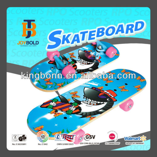 colorful custom 31"*8" 9-PLY China wood maple skateboard with EN13613 certificate