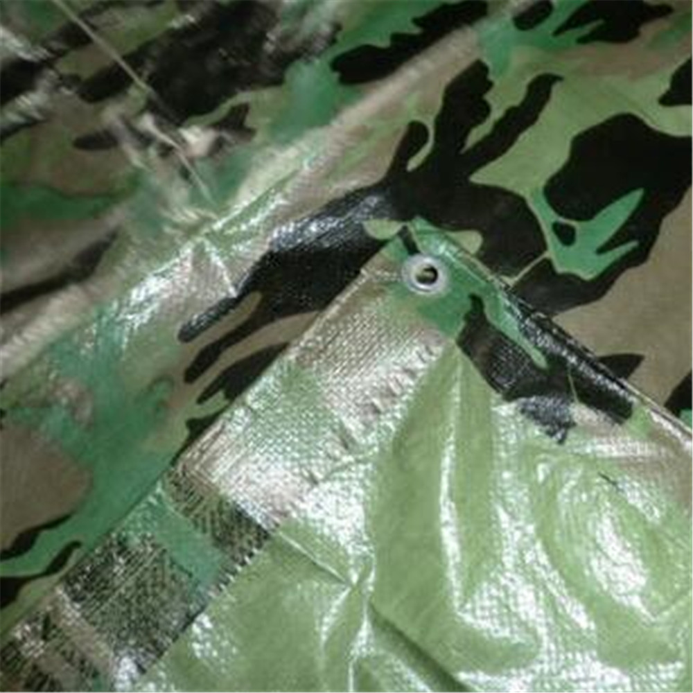 PE camo tarpaulin