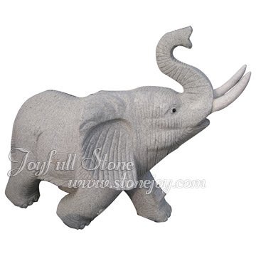 Granite Elephant Animal Carvings