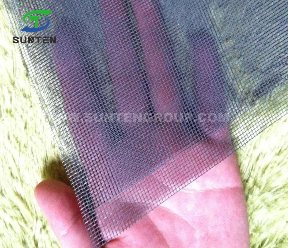 17*15 Grey Invisible Fiberglass Anti Insect/Fly/Mosquito Screen Net for Windows and Magnetic Doors