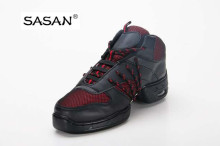 2014 new design Leather Fabrice Upper Split PU Sole women dance shoes high top