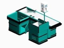 Anti - rust Supermarket Checkout Counter Steel Plate Border