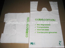 Cheaper plastic bag tshirt shopping bag