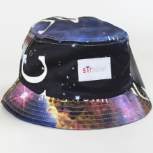 cheap galaxy bucket hat/print galaxy bucket hat