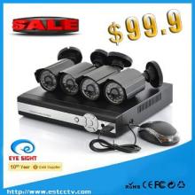4 CH Video H.264 Mini DVR cheap best kit dvr 4 canales
