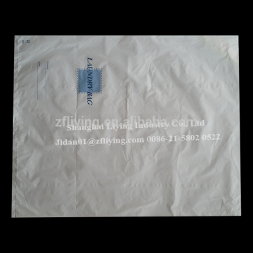 Hotel laundry plastic bag,disposable dry cleaning plastic bag