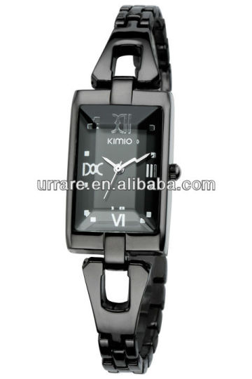 Wholesale free shipping EYKI KIMIO fashion Lady Luxury Quartz Bracelet Black Watch