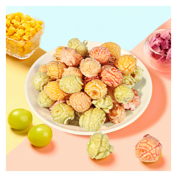 Sweet Popcorn: Three Flavors of Fruit Flavored Popcorn Grain Snacks