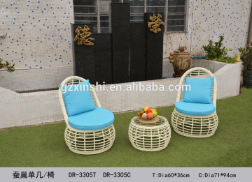 simple design PE rattan/wicker outdoor furniture