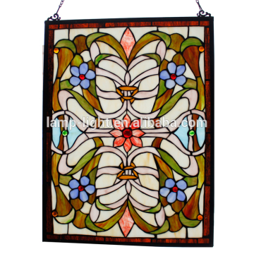 TW1824059, W18"H24" tiffany panel, hanging panel, tiffany windows, stained glass panel, stained glass windows