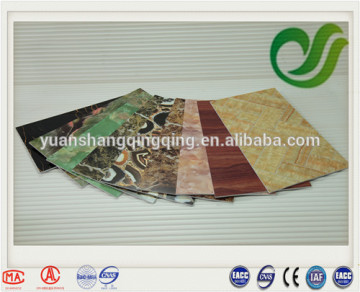 2015 New design the walls deck marble board pvc film covering
