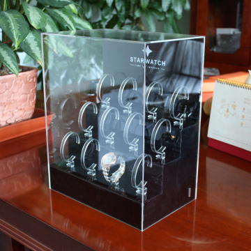 Modern acrylic watch display stands