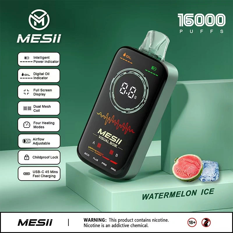 Wholesale Hot Sell Messi Visual Boxx 16000 Puffs Fabrikant fan Sina
