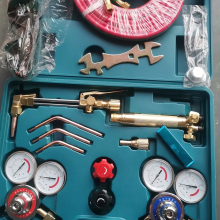 Heavy Duty Welding Cutting Kit with Brass Oxygen Acetylene Regulators