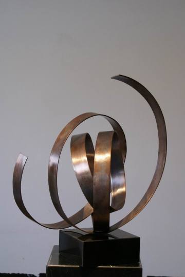 modern abstract copper sculpture,bronze sculpture