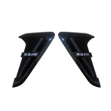 Glossy Black Fender Flare Grille Vents Cover for BMW X3 G01
