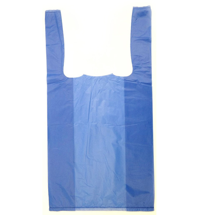 Standard degradable plastic vest style supermarket shopping plastic carrier bag