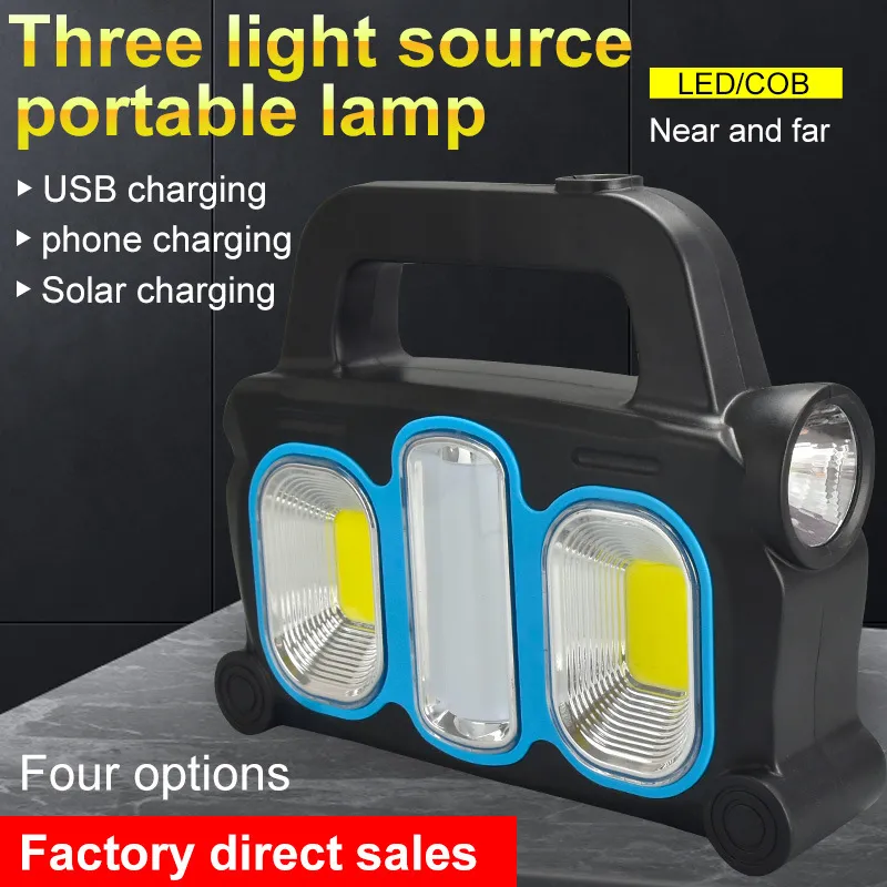 Portable COB Searchlight for Emergency Situations and Work