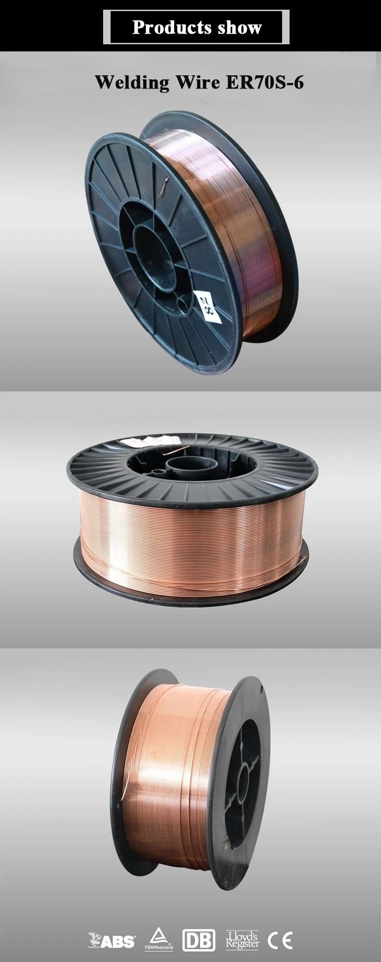 Er70s-6 Gas-Shielded Welding Wire/CO2 Gas Shielding Welding Wire  Used for Butt and Fillets Welding Structures