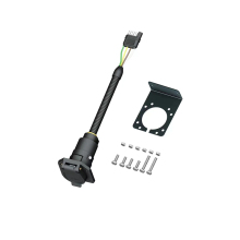 4 Pin to 7 Pin RV Adapter with Mounting Bracket