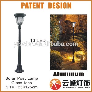 High lumen LED garden solar post light solar street lights solar powered lamp post lights