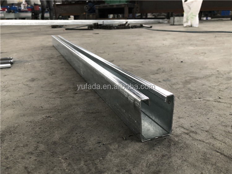 80mm 100mm Shutter door side guide rail roll forming machine