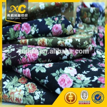 good strentch printed textile to manufacture corduroy skirt for girls
