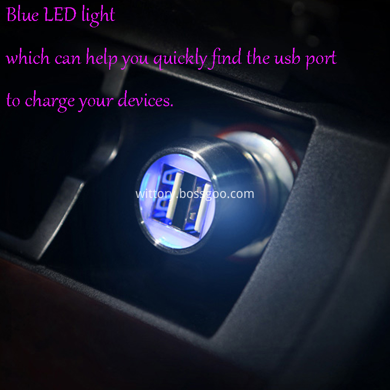 LED light car charger