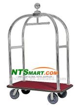 stainless steel hotel baggage trolley,luggage cart