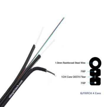 Wanbao FRP Fiber Optic Drop Cable 4 Cores