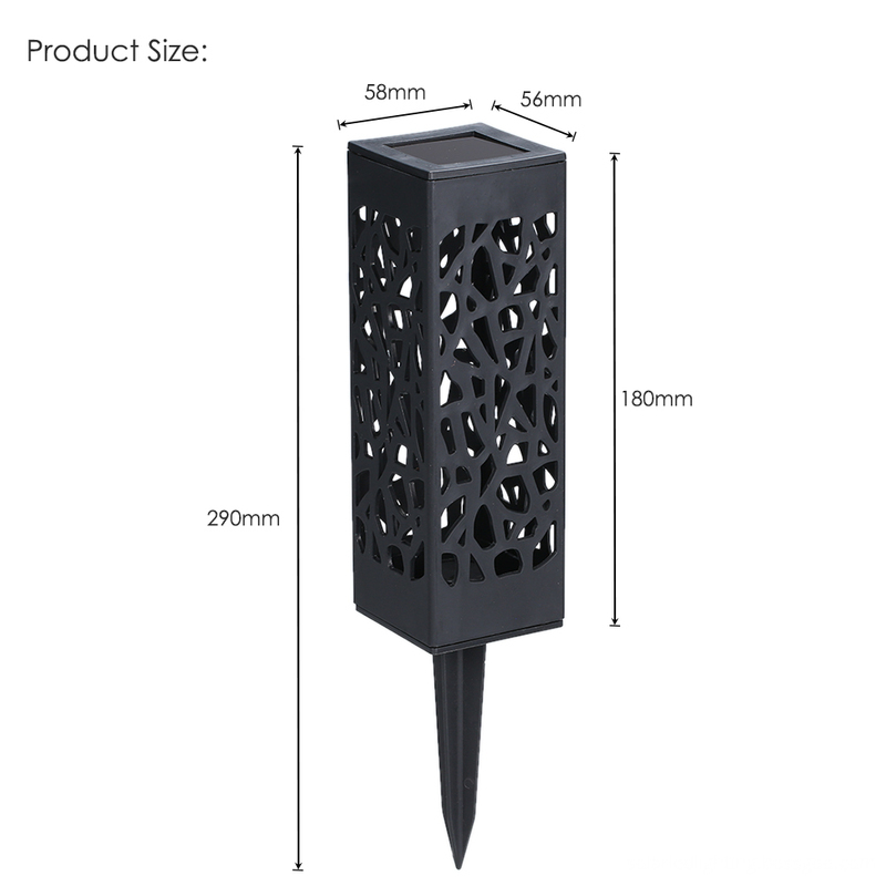 Hollow Solar-Powered Garden Lamps