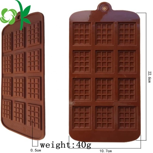 Mini molde de silicona para chocolate con forma de galleta